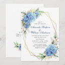 Search for hydrangea wedding invitations Blue flowers