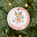 Search for woodland animals baby ornaments Deer