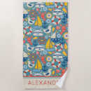 Search for nautical beach towels Red