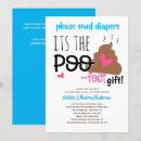 Search for poop party invitations Budget