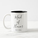 Search for maid of honor mugs Hand lettered