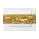 Search for gold foil invitation belly bands Luxury
