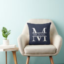 Search for monogram pillows Blue