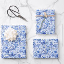 Search for blue toile wrapping paper Trendy