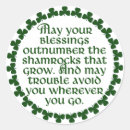 Search for shamrock stickers St patricks day