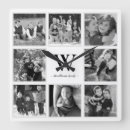 Search for black and white photo photo clocks collage