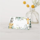Search for safari place cards Safari baby shower