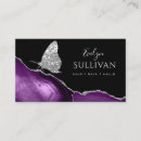 Search for purple butterfly business cards Elegant