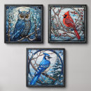 Search for cardinal bird art Red