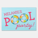 Search for pool party outdoor signs Birthday