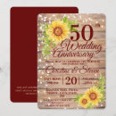Search for rustic wedding anniversary invitations Red
