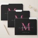 Search for pink folders Monogrammed