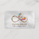 Search for infinity business cards Life coach