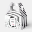 Search for black and white stripes favor boxes Floral