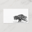Search for oak tree business cards Black