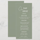 Search for rehearsal dinner menus One day away