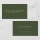 Search for dark green and gold business cards Elegant