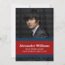 Search for red and blue graduation invitations Stylish