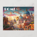 Search for rome postcards Italian vacation