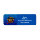 Search for autism return address labels Support