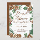 Search for pine cone bridal shower invitations Modern