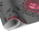 Search for gothic christmas wrapping paper Red