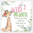 Search for safari birthday stickers Pink