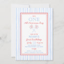 Search for all american birthday invitations Red white and blue