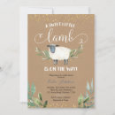 Search for lamb baby shower invitations Sweet little lamb