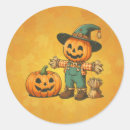 Search for cute scarecrow stickers Pumpkin