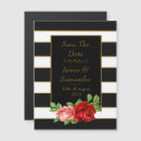Search for black and white striped invitations Pink rose