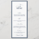 Search for navy blue wedding menus Old money