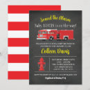 Search for fire truck baby shower invitations Sound the alarm