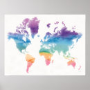 Search for world posters watercolor