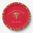 Search for nursing graduation plates Gold