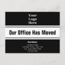 Search for business moving postcards We have moved