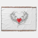 Search for angel wings blankets Heart