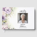 Search for floral guest books Celebration of life