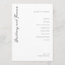 Search for outline wedding programs Elegant