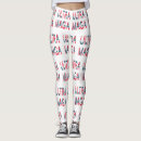 Search for trump leggings Red white and blue