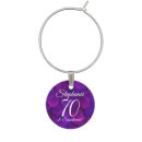 Search for 70th birthday wine charms Table setting