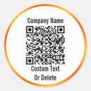 Search for business name stickers Qr code