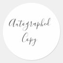 Search for signed copy stickers Elegant