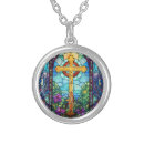 Search for stained glass necklaces Religious