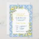 Search for amalfi coast bridal shower invitations Blue