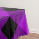 Search for purple plaid tablecloths Black