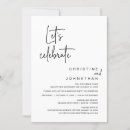 Search for elopement wedding invitations Black and white