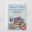 Search for book club invitations Bookish