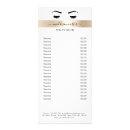 Search for salon service menu rack cards Artist