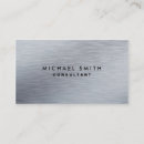 Search for metallic silver business cards Plain